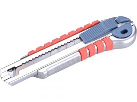 Extol PREMIUM nůž ulamovací s kovovou výstuhou a zásobníkem, 18mm Auto-lock (ulamovací nože)