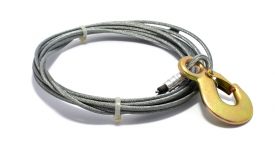 Ocelové lano HERKULES 4 mm s hákem (průměr 4 mm)