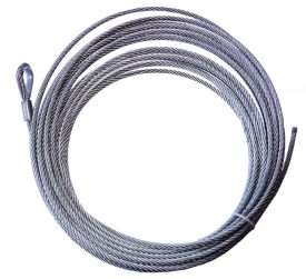Ocelové lano STANDARD 8 mm s očnicí (průměr 8 mm)