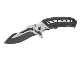 Nůž zavírací Cattara - COBRA 20cm s pojistkou stříbrná-černá (nože a mačety)
